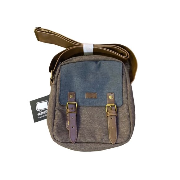 Caseable Handbags - Caseable Bag NEW Shoulder Travel Brown Blue/Gray Unisex